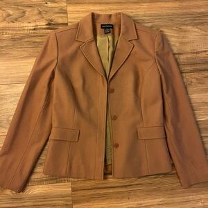 Vintage Ann Taylor camel colored wool blazer